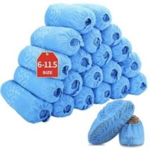 Shoes Covers Disposable 200 Pack (100 Pairs) Non-Slip Durable Indoor Shoes Cover