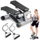 Sunny Health & Fitness Mini Stepper for Exercise at Home, Stair Step Workout Machine with Resistance